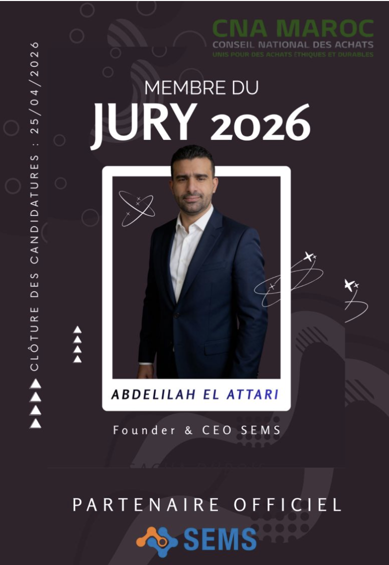 Trophées de l'Excellence Achats Marrakech 2026: SEMS in der Jury