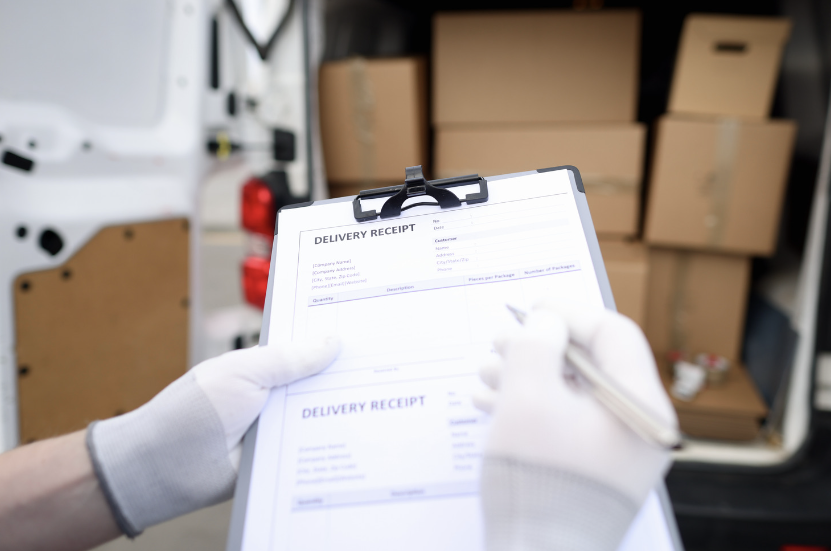 Réception des marchandises